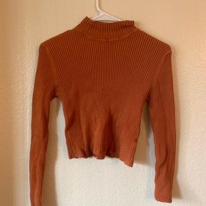 F21 cropped turtleneck